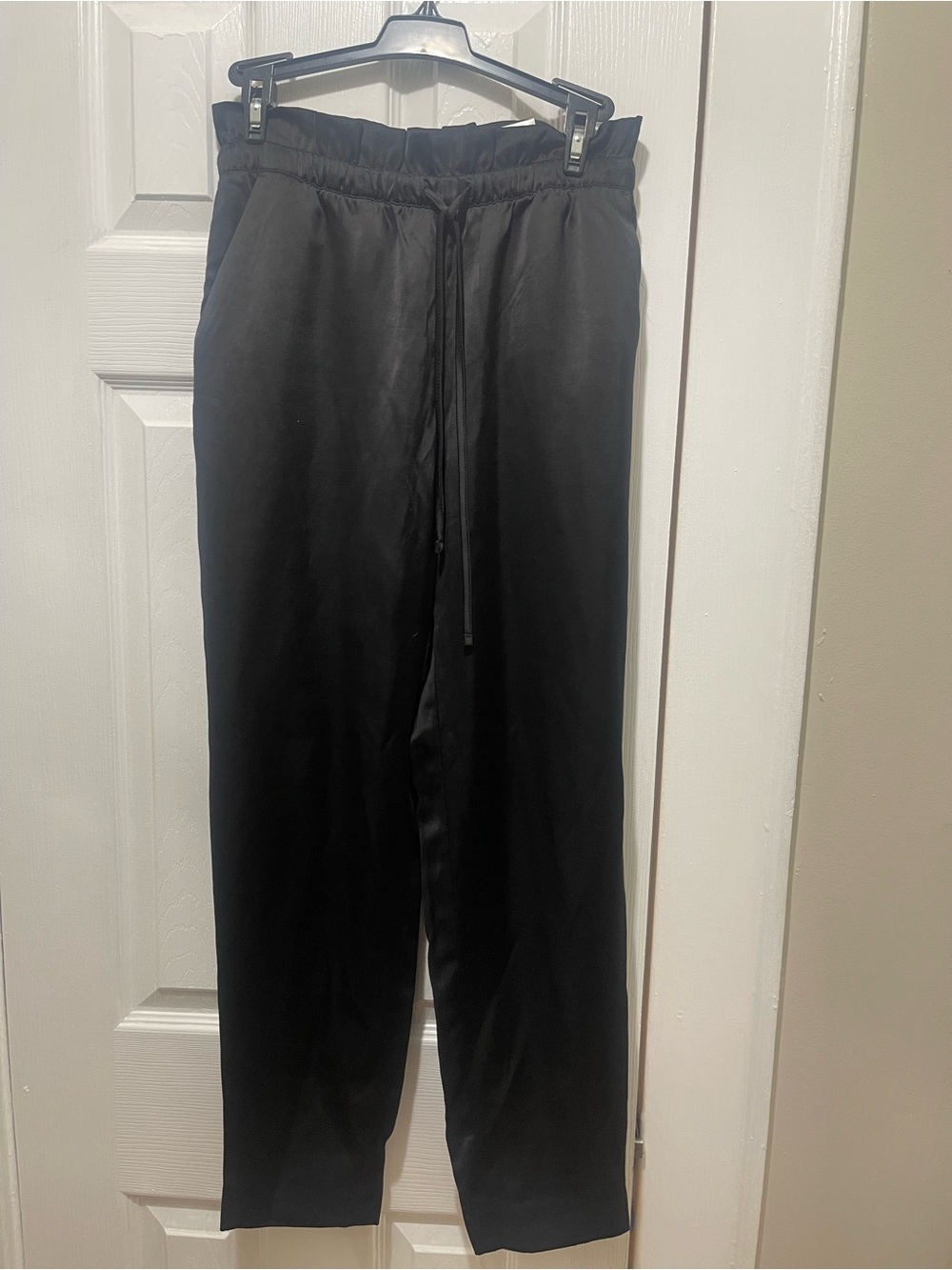 Express Black Straight-Leg Drawstring Pants - Picture 7 of 7